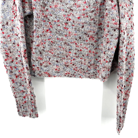 Nordstrom BP Blue Cashmere Nep Slouchy Confetti Cowl Neck Sweater in Medium NWT - Picture 4 of 9